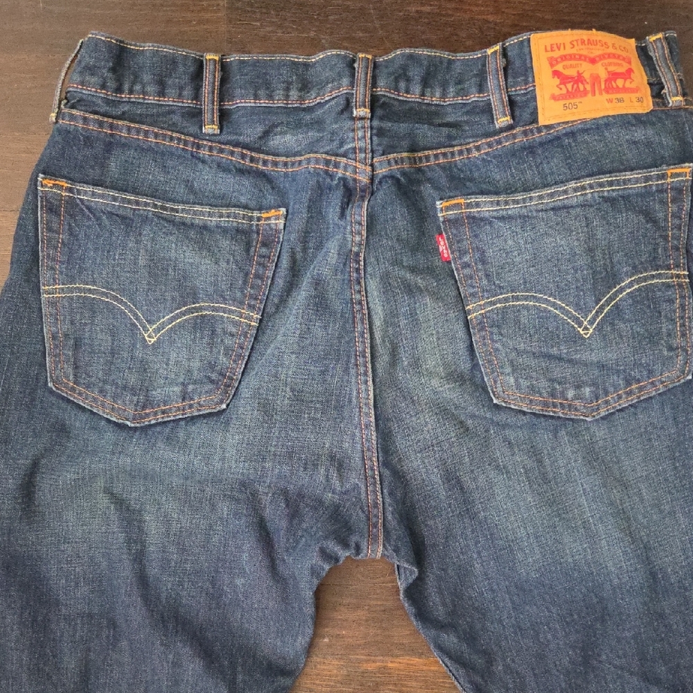 Levi's 505 Men's Dark Blue Straight Jeans